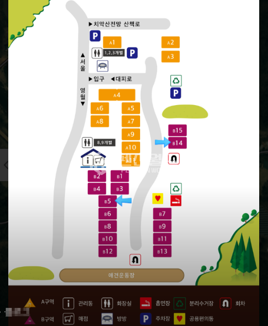 강원 횡성군 강림면 월현리 10,1,2,3,4,5,6,7,8,9동 [횡성군 캠핑장매매]넓은토지면적 개별화장실 설치 애견잔디운동장 매매 매물번호 13078 사진 9